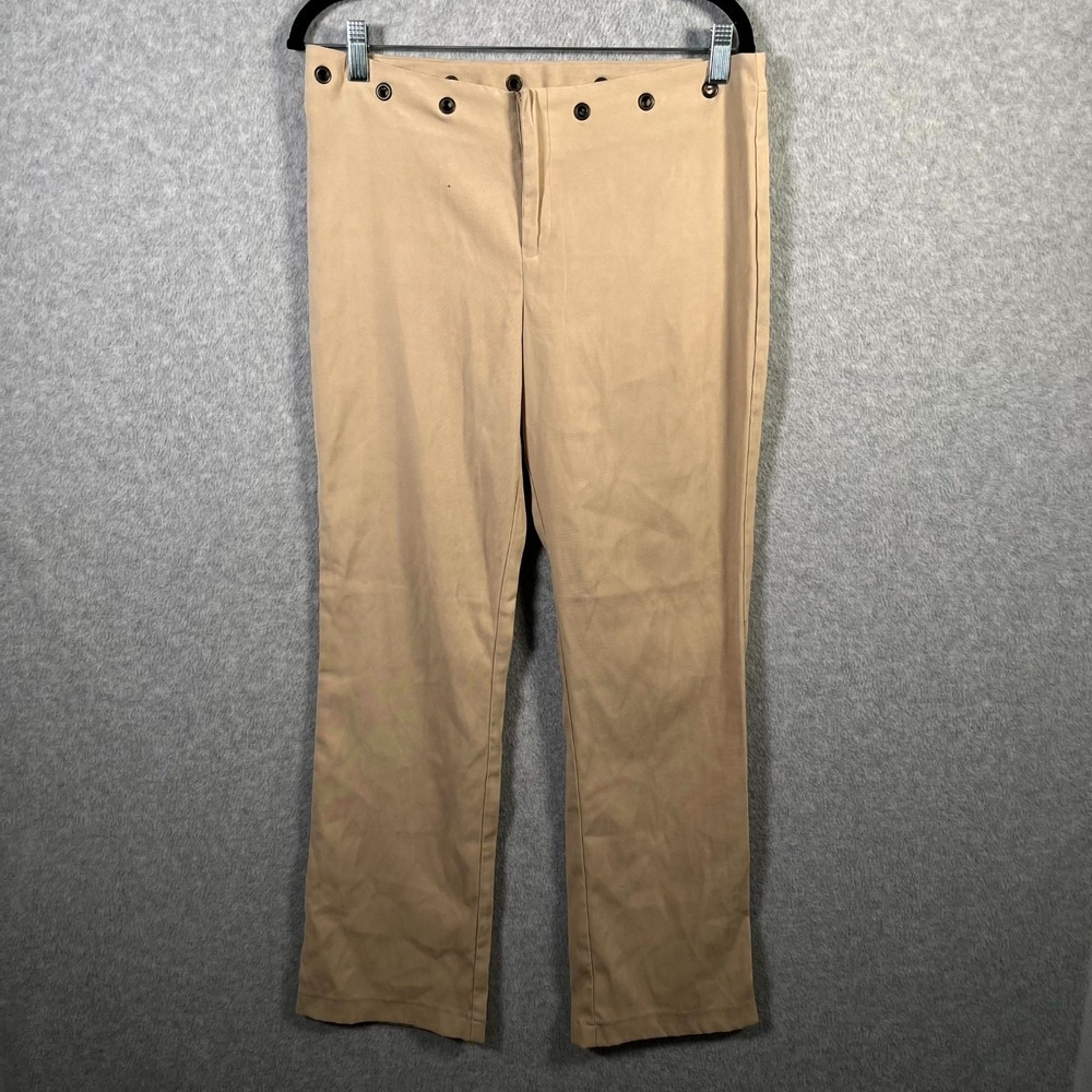 No Boundaries‎ Flare Pants Womens Junior 13 Beige Stretch Low Rise Streetwear